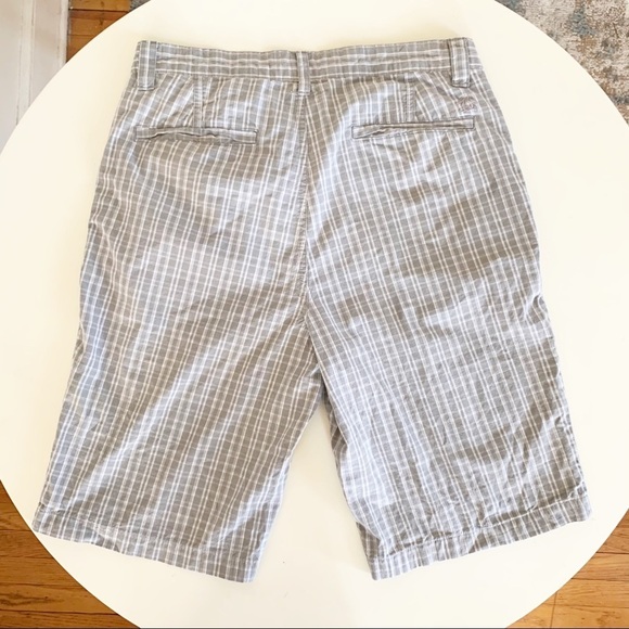 Original Penguin Men’s Cotton Check Short Gray Size 30 - Picture 4 of 9